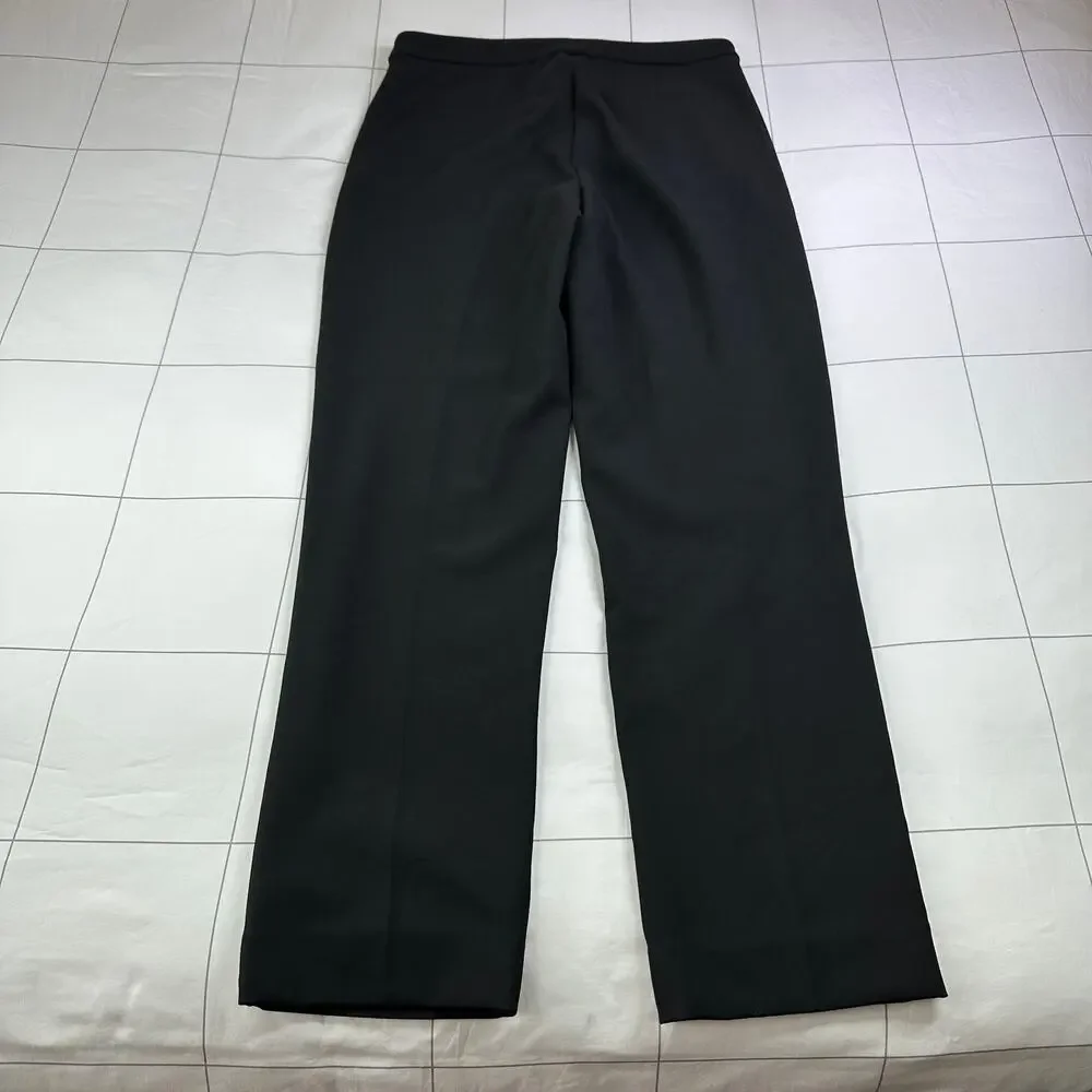 J. Crew Pants Womens 10 Tall Black Kate Straight Leg Four Season Stretch Classic